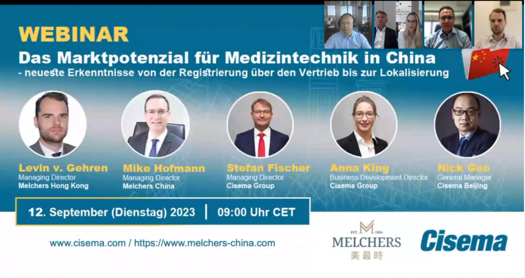 Melchers-Cisema Webinar on MedTech Market in China